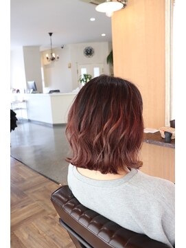 ラッシュヘアー(Rush hair) オシャレピンクカラー