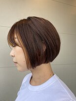 イースタイル 志都呂店(e-style com’s hair) ミニボブフロント栗色インナーカラー