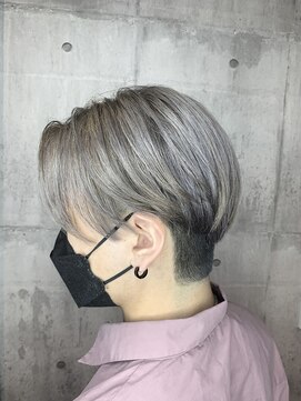 ハク(haku) [吉原勇気]メンズハンサムショート×シルバーカラー