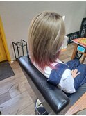 透明感ベージュ&ピンクホワイト