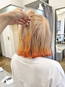 ヘアーアイスカルテット(HAIR ICI QUARTET) 10代20代★大人かわいいダブルカラーブリーチミルクティーカラー