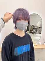 サンド 鹿児島中央(sand)&nbsp;黒髪/グレーベージュ/レイヤーロング/前髪パーマ[鹿児島駅]