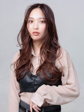 ジョイン ラックスビー 京都店(JOYN LUXBE) 大人可愛いウルフレイヤー前髪マチルダボブインナーグレージュ