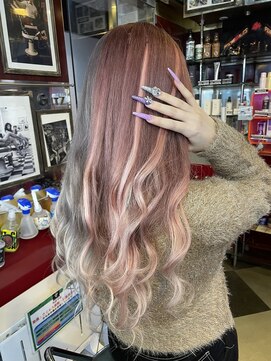 グリッツ (GLITZ) ペルピンク&ホワイトシルバーツートーン