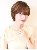 【 Ｉ. 】30代からの襟足すっきり前下がりショートボブ　川口