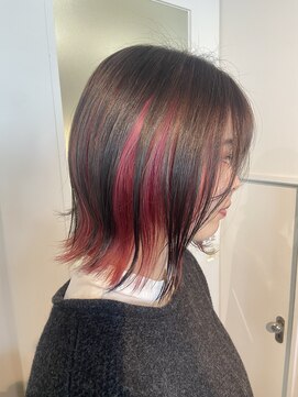 ルーヘア 岐阜(Rooo HAIR) 暖色インナーカラー