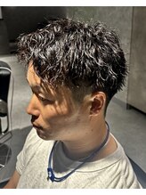 短めツイストスパイラル.＊(メンズパーマ/メンズサロン/アップバング)