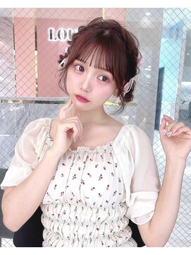 ルイ(LOUIS) 【 LOUIS 】ブリーチなしで叶う ピンクモカ