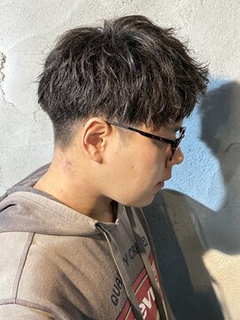 ニアウ 高崎店(Niau) メンズショートツイストスパイラルパーマ群馬高崎眉毛