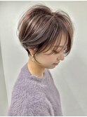 ラベンダーカラー大人ショート