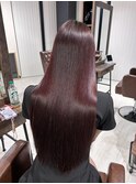 チェリーレッド×髪質改善トリートメント