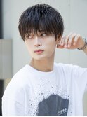 小久保styleフェザーパーマフェザーショートグレーエンドカラー