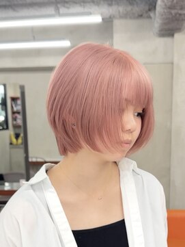 ニコ トウキョウ 渋谷(nico TOKYO) ピンクベージュダブルカラーピンクハイトーン韓国レイヤー