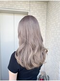 アッシュブロンドヘーゼルグレージュホワイトブロンドブリーチ