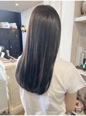 福山美容室caary イルミナカラー透明感ダークグレージュ20代30代
