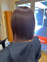 オーガニックマインド 坂戸 鶴ヶ島(organic+mind)&nbsp;秋のこなれ感◎ピンクブラウンボブ×外ハネ