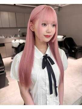 リンドトウキョウ ウメダ(LINDO TOKYO) 梅田/大阪/くすみベージュ/ピンクヘアー/ダブルカラー/ブリーチ