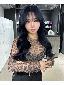 シェノン 心斎橋(CHAINON) レイヤーカット/ブルーブラック/ブリーチなしヘア/髪質改善