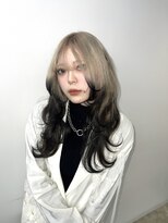 シーバイスリー 綱島(C×3) ホワイトベージュ×毛先ブラック