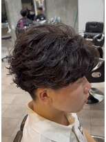 クオル キャスト 神戸三宮(QOL×cast) メンズフェザーパーマ毛流れパーマフェザーショート/三宮