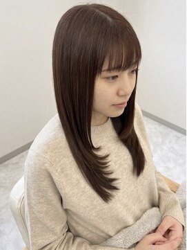 ウィールール 札幌店(WE RULE) 【小顔魅せ】顔まわりレイヤー×艶カラー/ショコラブラウン