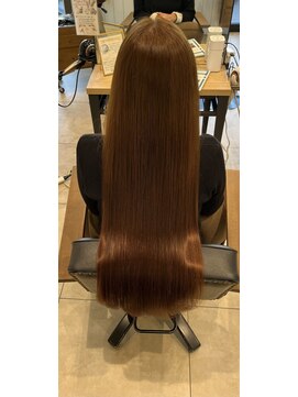 エクファヘアエステプラス 草津 栗東(ex-fa hair esthe+) イメチェン/ピンクベージュ/アンブレラカラー/前髪/南草津/栗東