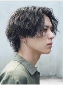 渋谷波巻きシャドウパーマルーズパーマツイストスパイラル緩め
