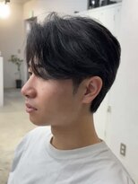 ガーデンタチカワネクスト(garden tachikawa next) 大人男子ナチュラルセンターパートウルフ毛流れカット20代30代