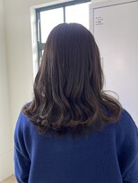 エクファ ヘア シェリル 草津 南草津店(ex-fa hair cherir) ミルクティーブロンド/ダークブルー/デジタルパーマ/南草津