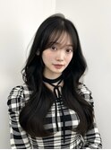 韓国レイヤーカット×グレージュカラー