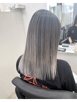 ワク 西尾店(waku) ミルクティーベージュダブルカラーケアブリーチインナーカラー