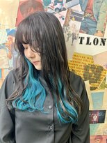 トロニー(TLONY)&nbsp;渋谷TLONY エクステターコイズインナーカラー/stylist miaki