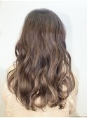 アッシュ/ミルクベージュ/ブラウン/ロング/ ニュアンスカラー