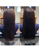 ドラン 東大阪店(DRAN)&nbsp;【DRAN】髪質改善カラー　before＆after