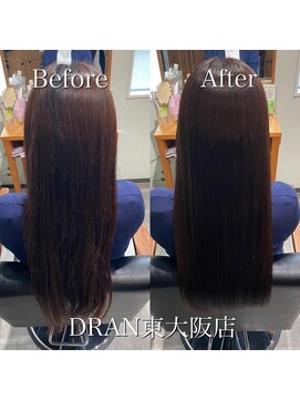 ドラン 東大阪店(DRAN) 【DRAN】髪質改善カラー　before＆after