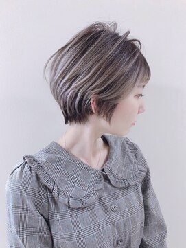 アナザヘアー なんば 高島屋前店(ANAZA hair) ハンサムボブホワイトグレージュ♪