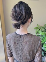 シィーム(cime) ヘアセット　お呼ばれヘア　お呼ばれアレンジ　お団子アレンジ