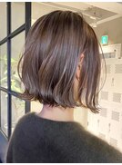 前下がりボブミニボブナチュラルボブショートボブ20代韓国前髪