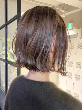 サンク 原宿 表参道(cinq) 前下がりボブミニボブナチュラルボブショートボブ20代韓国前髪