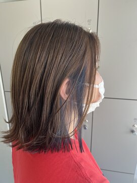 エイト 沖縄豊崎店(EIGHT toyosaki) 【EIGHT豊崎】お客様スタイル_ブルーベリーブルーインナーカラー