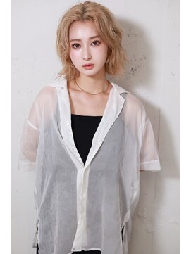 アディクト 東陽町西口(addict) くびれレイヤー小顔カット_ダブルカラー_レイヤー［東陽町］