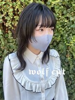 ヘアデザイン ソラ(Sola)&nbsp;黒髪ロングふんわりネオウルフ×顔まわりレイヤー