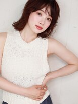 アディクト 東陽町西口(addict)&nbsp;モテ髪ミディアムレイヤー_オレンジブラウン[東陽町]