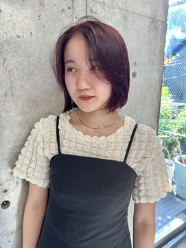 ネアー 新潟(NEER) ラベンダーピンクカラー◯ミニボブ◯韓国ヘア