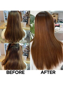 モーブ(MAUVE) 髪質改善【美髪矯正】ビフォー・アフター