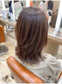 ＊ひし形ハイレイヤー＊(くびれヘア/顔周りカット/根元パーマ)