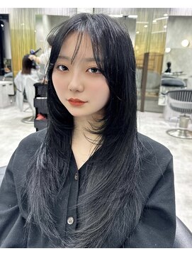 シティ(CITY) 韓国ヘア レイヤーカット ブルーブラック 表参道