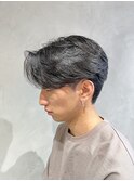 センターパート/ニュアンスパーマ/メンズカット