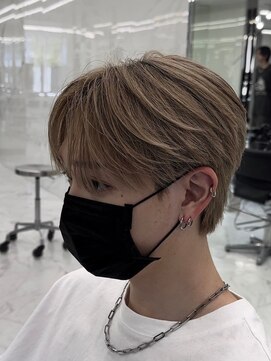 センス 渋谷 宇田川交番前(SENSE) ダークアッシュ/カルマパーマ/ベリーショート[渋谷/韓国/MEN'S]