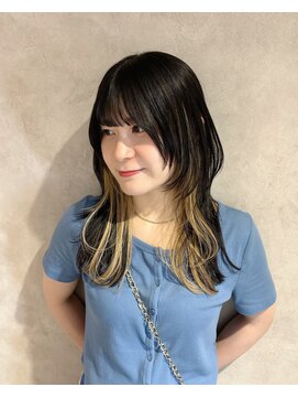 アリーズ シブヤ(ALLYS shibuya) 姫レイヤー インナーカラー フェイスレイヤー